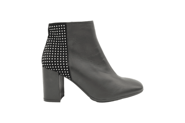Botín Piel Dorking-Fluchos Tacón Negro