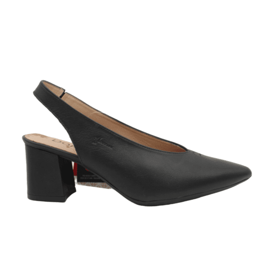 Zapato Salón Negro Dorking sin talón