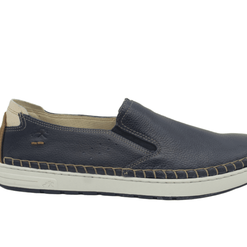 Mocasín Piel Azul Fluchos