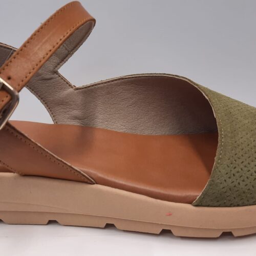 Sandalia Dorking piel verde