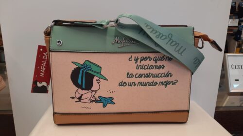 Bolso Mafalda Verde turquesa pequeño
