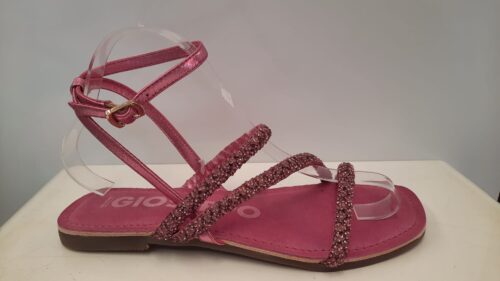 Sandalia Giosseppo Fucsia Pedrería