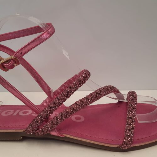 Sandalia Giosseppo Fucsia Pedrería