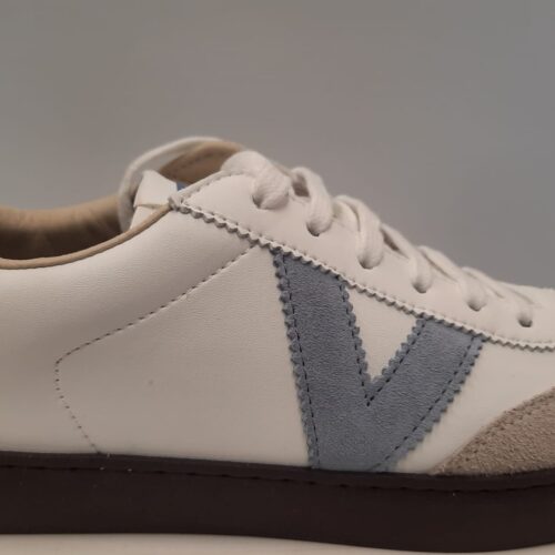Zapatilla Victoria Azul Serraje-Piel