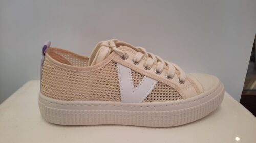 Zapatilla Victoria Rejilla Beige
